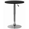 Okrúhly barový stôl Laurent 60 cm, čierny